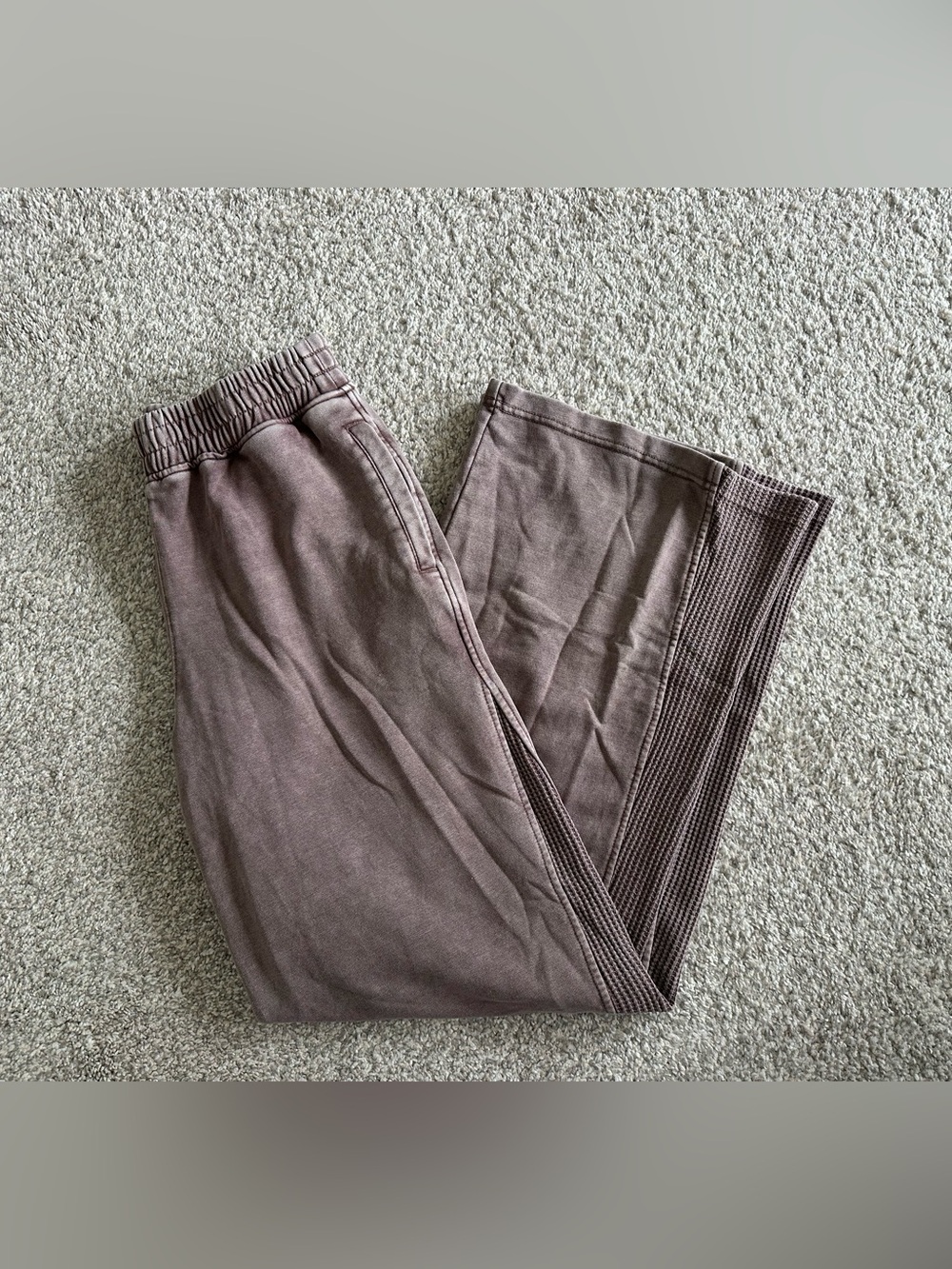 Women’s Rae Mode Taupe Wide Leg Lounge Pants - Picture 1 of 8